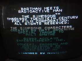 The Simpsons Bartman Meets Radioactive Man (IC CHIP) RARE!!! : FAMICOM / NES