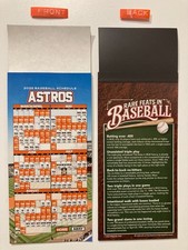 MLB 2026 HOUSTON ASTROS  SCHEDULE (9" X 3 1/2") TEAMS, DATES & TIMES - NEW