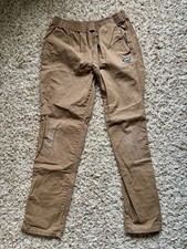 Vans Boy s Pants Size XL Brown Pockets Straight Leg Elastic Waist Cotton