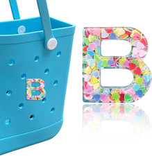 Letter Charms for Bogg and Simply Southern Bags - Alphabet Sequin Lettering Acce