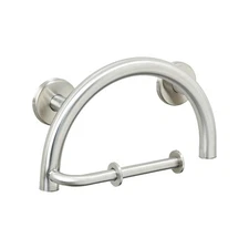 Life Line - Grab Bar with Toilet Paper Holder Semisphere
