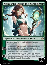 MTG - Nissa, Who Shakes the World - Fanart Borderless Style - EDH / Playtest