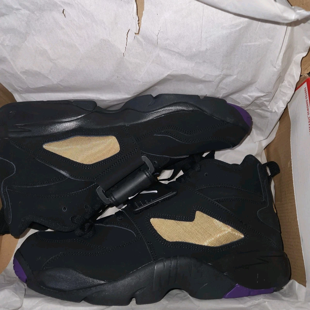 Nike Air Diamond Turf Deion Sanders Black Gamma Blue 309434-010 men  size 11 Nike Air Diamond Turf Men main image 3
