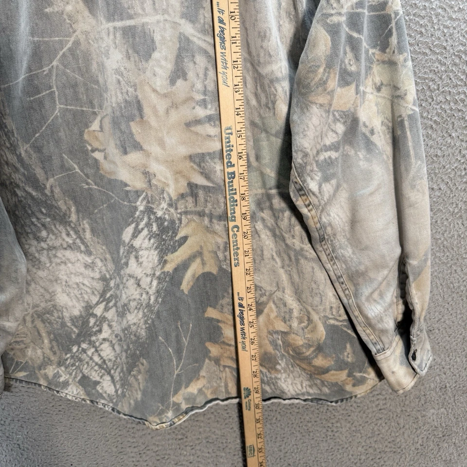 Cabelas Shirt Adult Large Camouflage Grunge Skater Thrasher Faded Y2K Mens Camo - Image 4 of 4