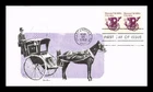 DR JIM STAMPS US COVER HANSOM CAB TRANSPORTATION SERIES FDC TUDOR HOUSE