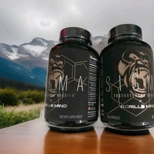 Gorilla Mind SIGMA Testosterone Booster 120 X 2  Cap.Men's Exp 2027 Lot Of 2 