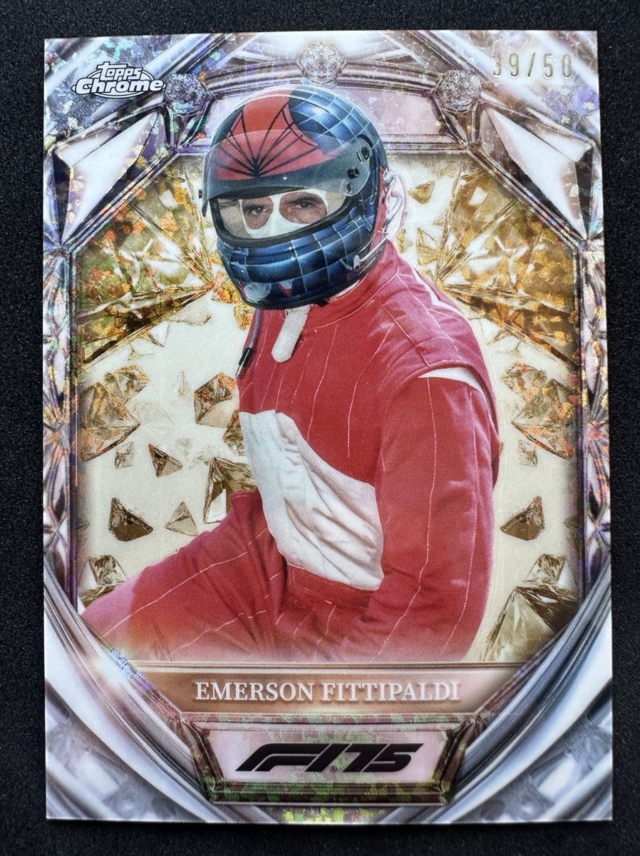 2025 Topps Chrome F1 Emerson Fittipaldi Gold Diamond 75th