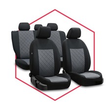 Sitzbezüge Auto Universal Schonbezug Autositzbezüge für Nissan Micra Grau Set