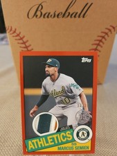 2020 Topps - 1985 Topps Baseball Relics Series 2 Marcus Semien #85TR-MS Red /25