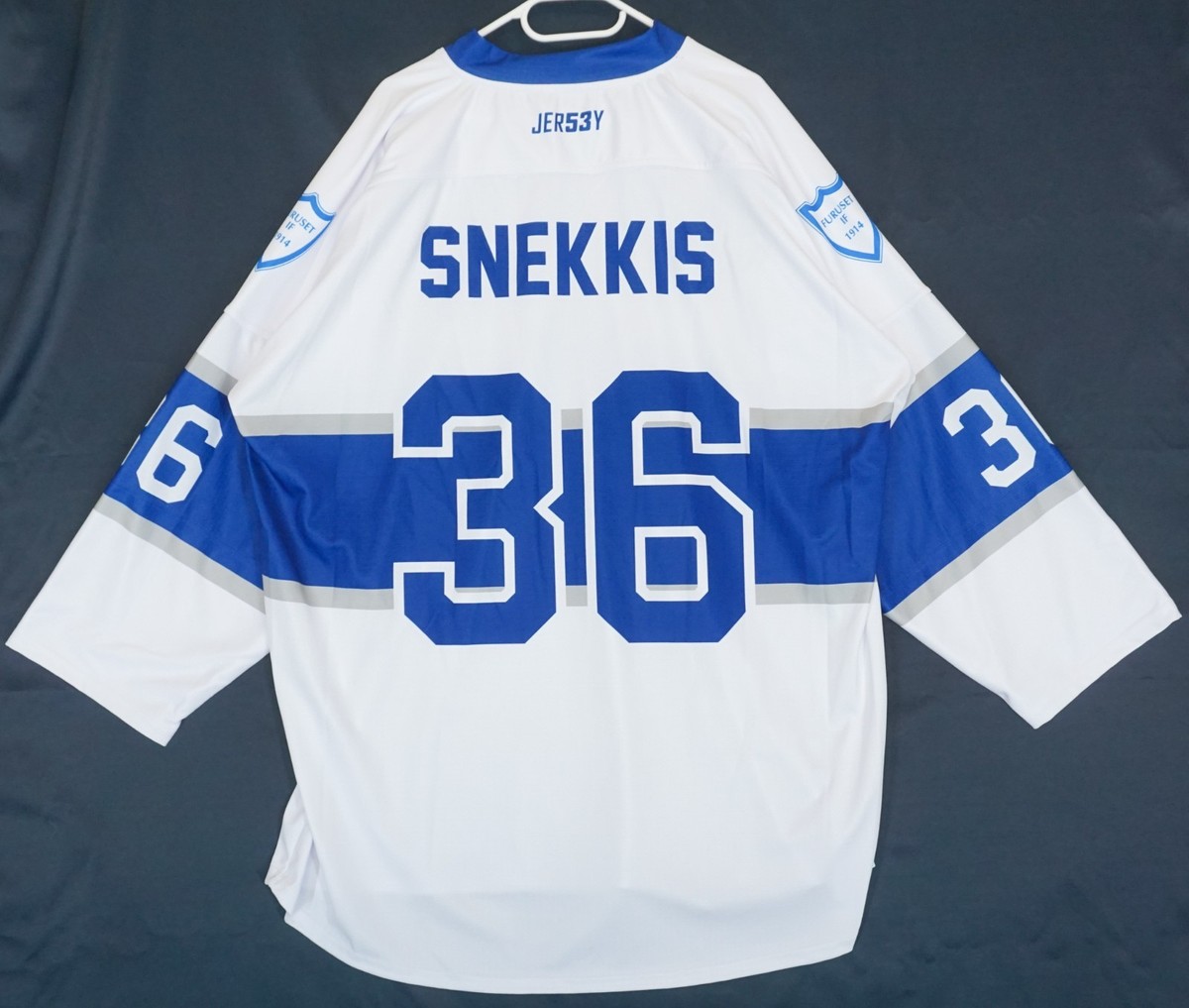 Furuset 1914 Norway White & Blue Hockey Jersey Men's 2XL | eBay