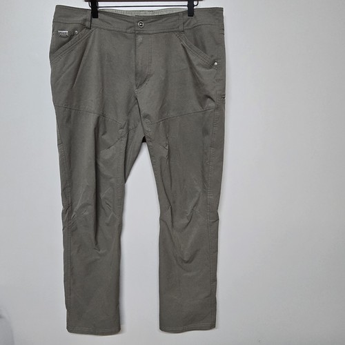 KUHL Silencr Pants Mens 38x32 Ripstop Full Fit Storm Khaki Hiking Style 5166