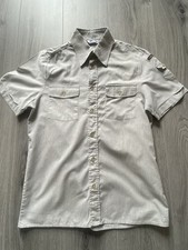 Vintage Levi?s All-Duty Short Sleeve Work Shirt Grey LS&CO Patch S/M Utility