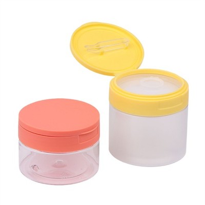 200-350ml Makeup Remover Pad Jar With Tweezers Round Clear Container Jars Empty