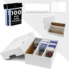 Trading Card Storage Box 2100 Count Collector Cards Box Sport Card Storage Box C