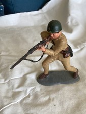 SOLDATINO ESERCITO GIAPPONESE II WW CON FUCILE E ELMETTO  MARCA MARX - 1963