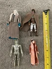 Lot of 4 Vintg. 1980 LEIA, C3PO, LANDO, Bib Fortuna Star Wars Figures, Hong Kong