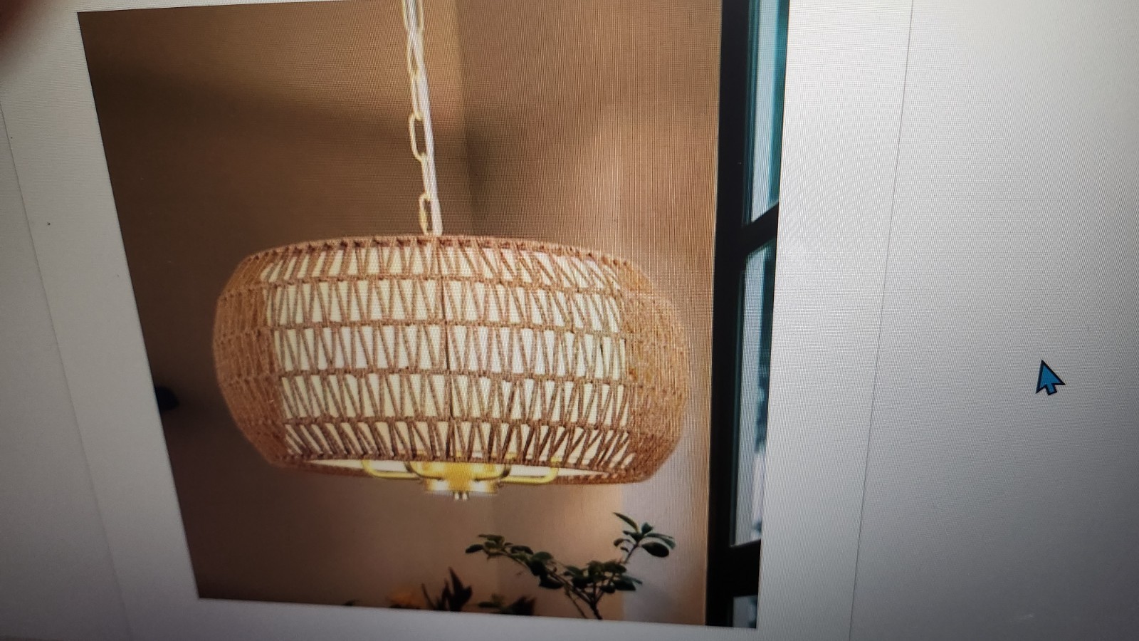 Boho Farmhouse Rattan Chandelier 18.9