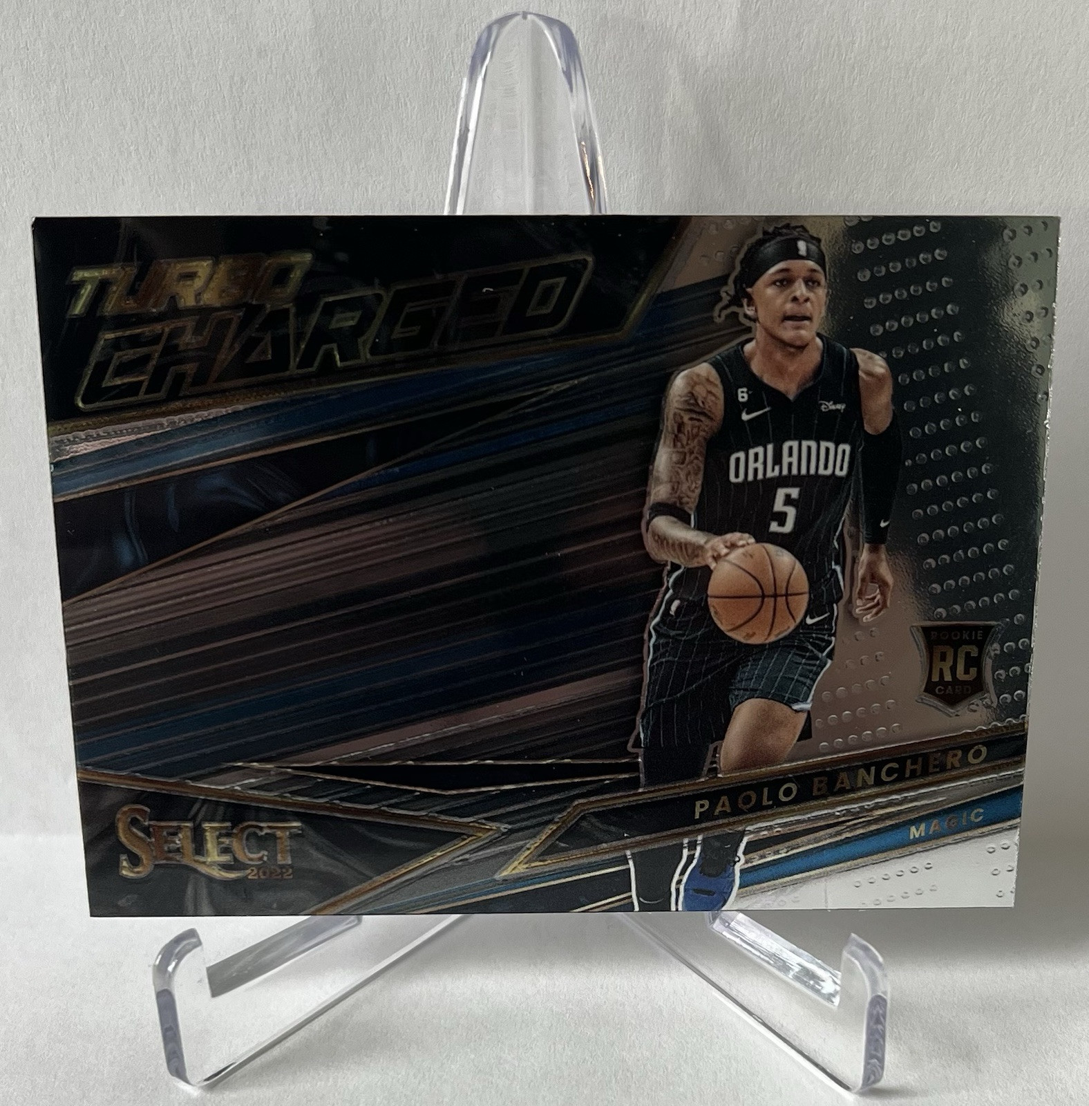 Paolo Banchero - 2022-23 Panini Select - Turbocharged Silver Prizm #5 (RC)