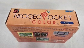 SNK NeoGeo Pocket Color NGPC Console Clear  - CIB GEM!