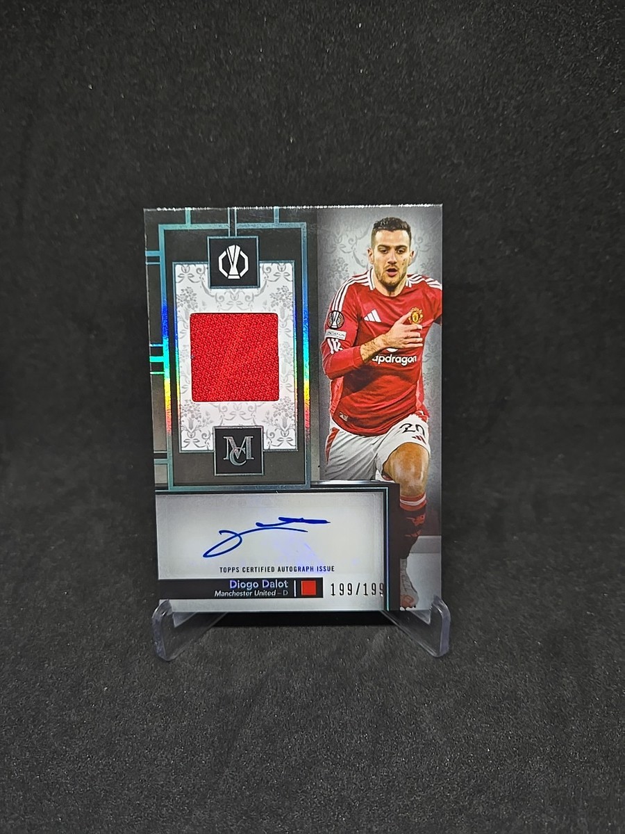 2024-25 Topps Museum Diogo Dalot Relic Patch Auto Manchester