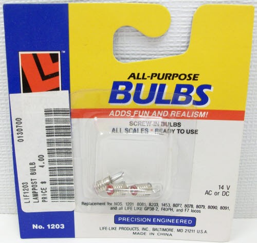 Life Like 1203 14V AC/DC Screw Base Clear All-Purpose Light Bulbs (Pack of 3)