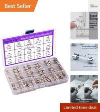 15 Values 250 pcs Fast-Blow Glass Fuses Assortment Kit 6x30mm 250V 1A, 2A, 3A...