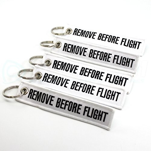 Rotary13B1 Remove Before Flight Key Chains - White - 5 Pack - Bild 4 von 4