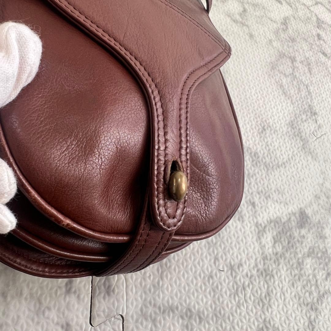 Bottega Veneta Shoulder Bag Pochette Leather Brown Vintage Rare Model From JP YZ thumbnail 12