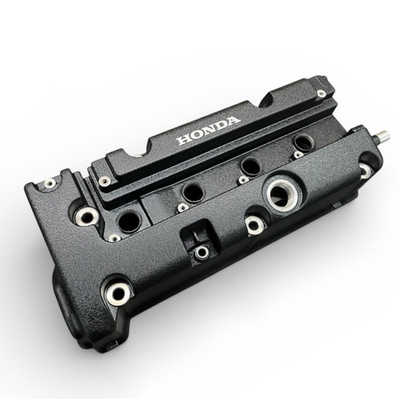 Honda K-SERIES K24 K20 Valve Cover Powder Coated WRINKLE BLACK Type R Civic RSX