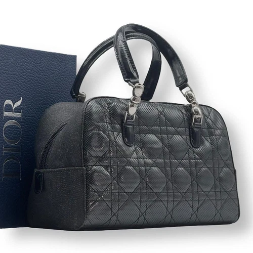 Rare mini sac fourre tout Dior Lady Boston à main