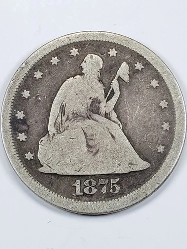 1875-S 20C SEATED LIBERTY TWENTY CENT PIECE