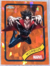2025 Topps Chrome Sapphire Morbius ORANGE Refractor /25 – [Card 166] – (20/25)