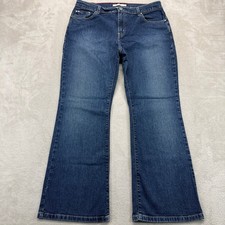Tommy Hilfiger Jeans Womens 12 Low Rise Flare Medium Wash Blue Denim see descp
