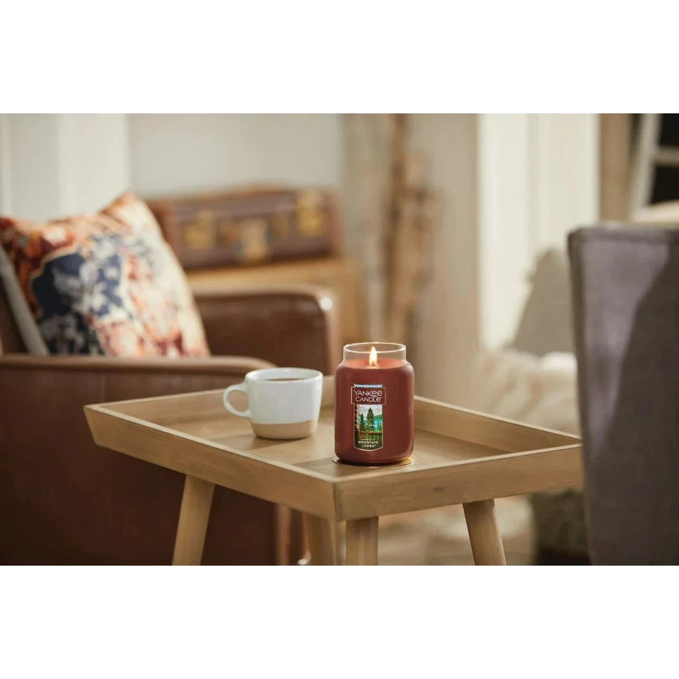 Yankee Candle MOUNTAIN LODGE Large 1-Wick Classic Jar Candle 22oz NEW ! - Image 3 of 3