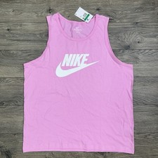 Nike Tank Top Sz XL Mens Pink Sportswear Futura Icon Sleeveless 30