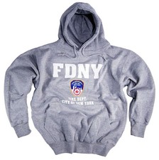FDNY Hoodie Sweatshirt Patch Badge Merchandise Gifts Gear Womens Mens Apparel