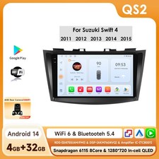 For Suzuki Swift 4 2011-2015 Stereo Android14 CarPlay Car Radio Touch Screen GPS