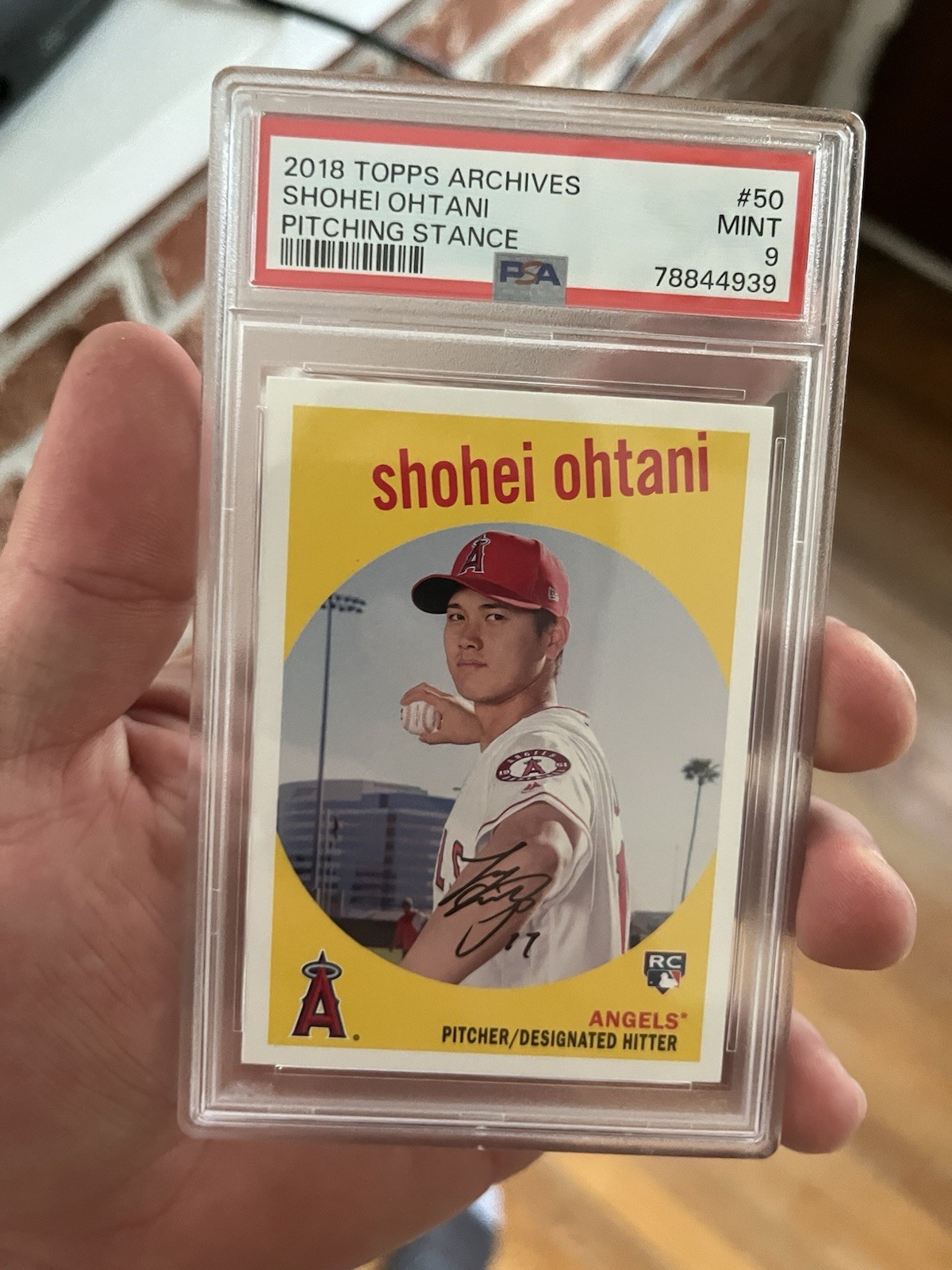 Shohei Ohtani 2018 Topps Archives #50 Base (Pitching Stance) Price 