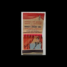 Feature Matchbook Full Length Full Book Bellevue Casino Montreal, Quebec Canada