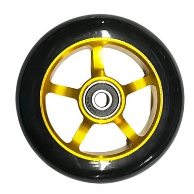 High Rebound PU Stunt Scooter Rollen 100x24mm mit Lager Aluminiumfelge 2 Stück
