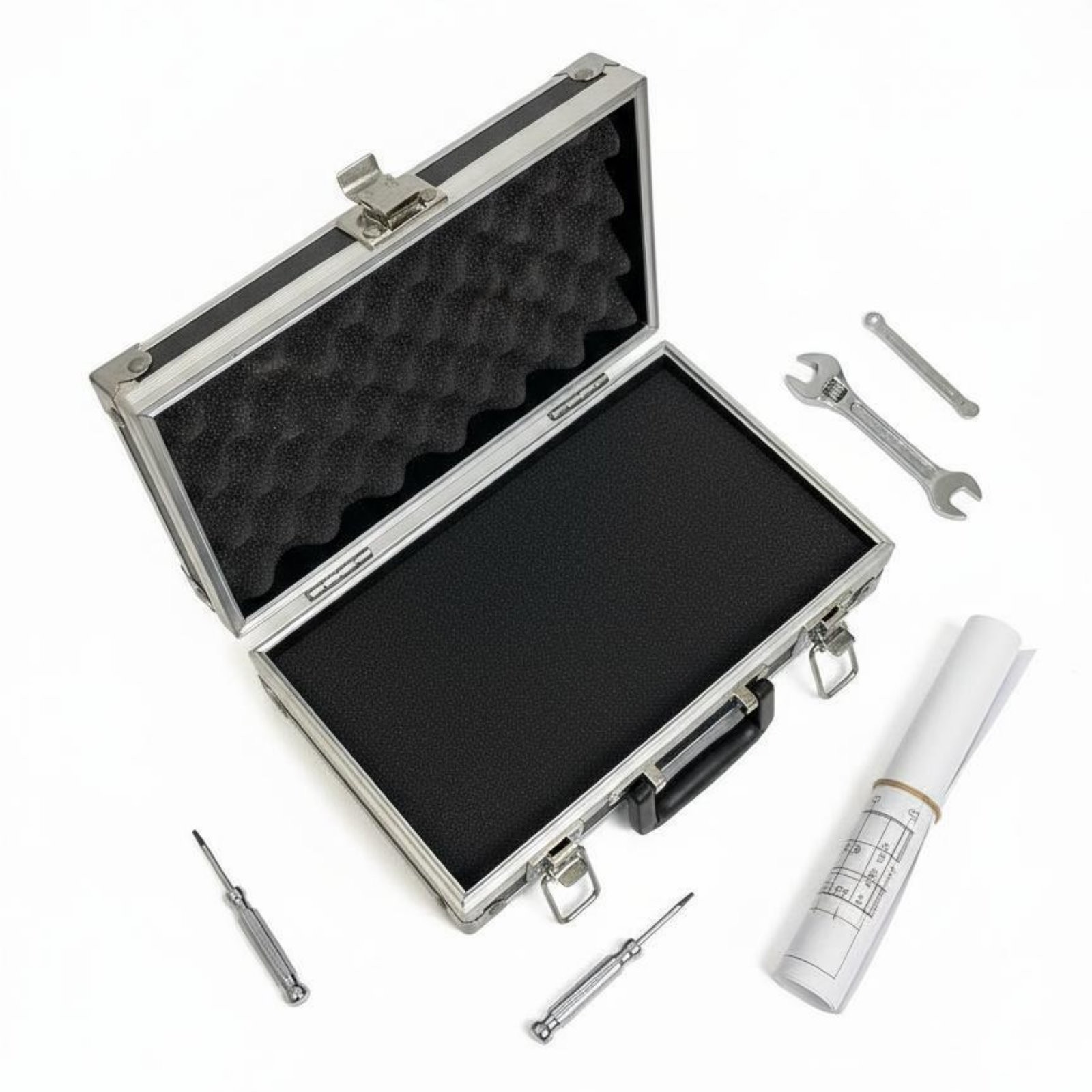 Aluminum Tool Case Multi-Purpose Aluminum Hard Case Lightweight Design
