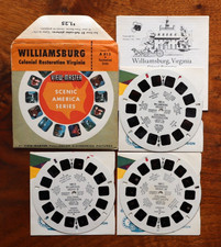 VIEW-MASTER WILLIAMSBURG COLONIAL RESTORATION VIRGINIA SAWYERS A813 3 REEL SET