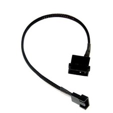 2 Pack 4-Pin Actual 2-Pin Molex to 3 Pin 12V PC Case Fan Power Adapter