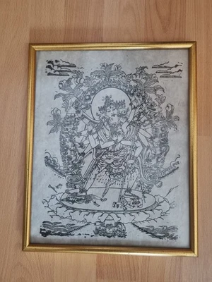 1 alter Holzdruck auf Reispapier - Bild 1 von 3