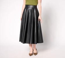 Gloria Vanderbilt Women's Skirt Sz XS Carla Rockmore Collection Black A670438