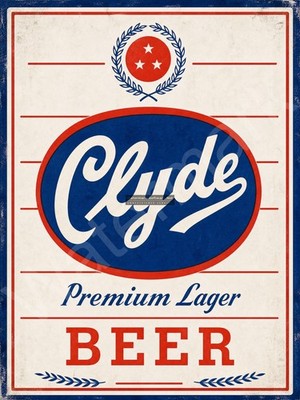 Clyde Premium Lager Beer Metal Sign 3 Sizes to Choose From p16