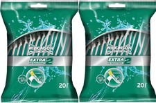 Image of WILKINSON SWORD - Extra 2 Disposible Razors For 20 count (Pack of 2), Green