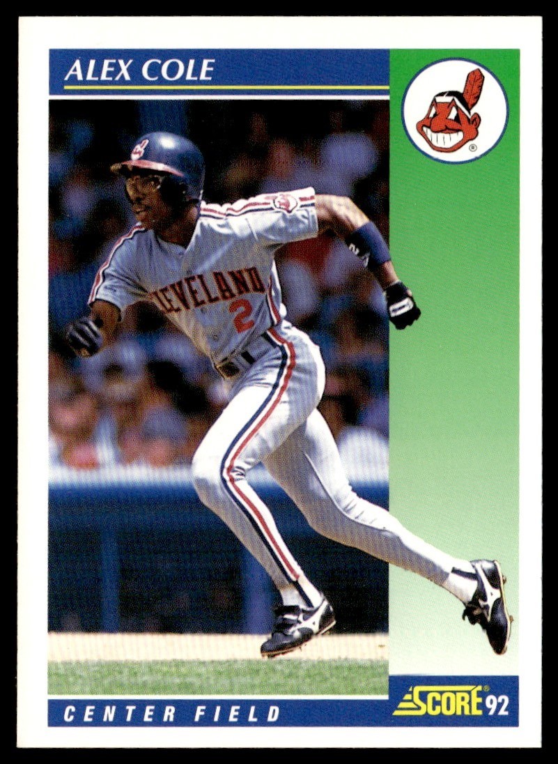 1992 Score Alex Cole Cleveland Indians #463