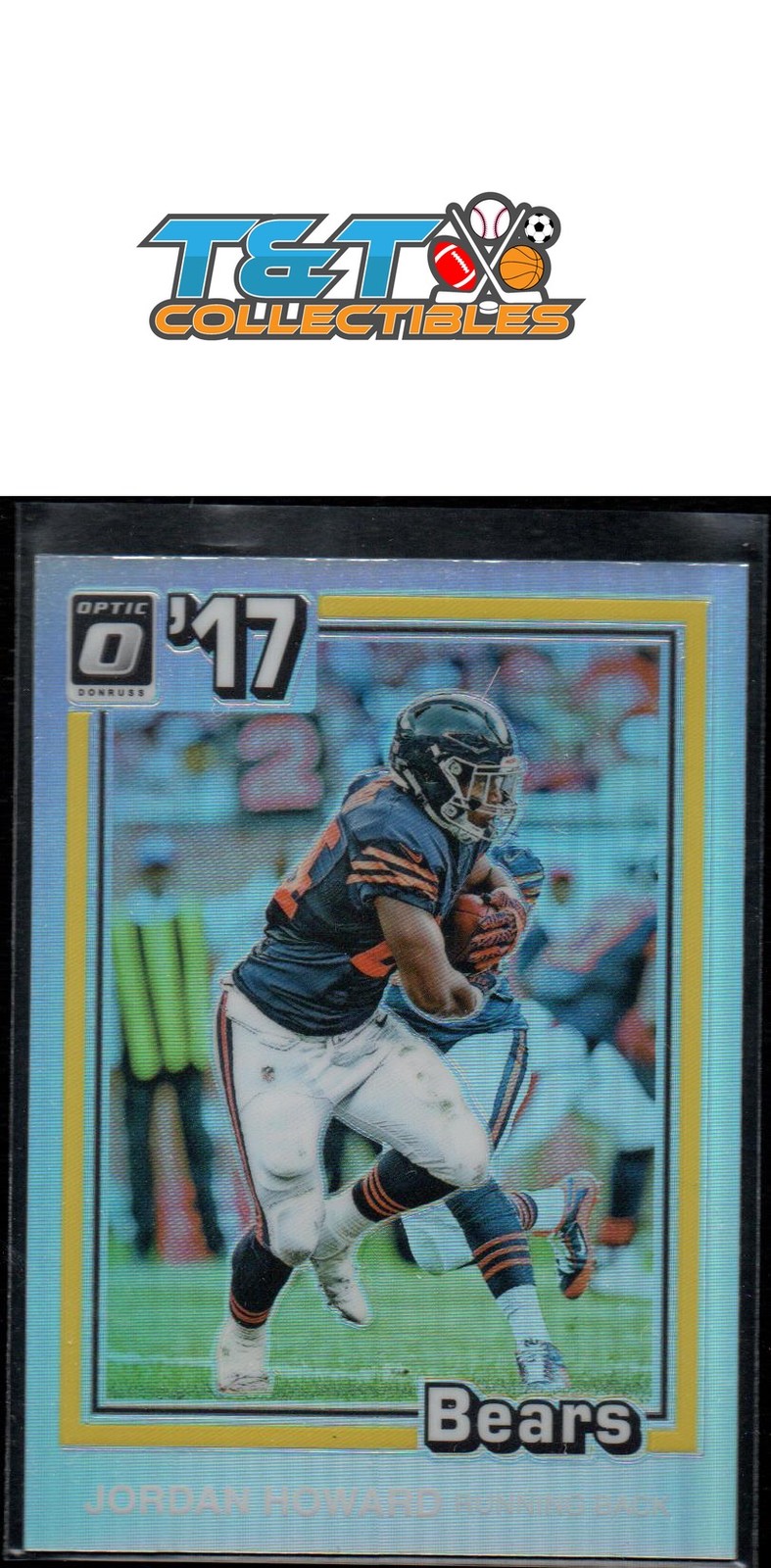 Jordan Howard 2017 Donruss Optic 1981 Tribute Silver #6 Chicago Bears 57