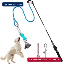 Aitmexcn Flirt Pole for Dogs Chase and Tug of War, Interactive Dog Toys for Larg